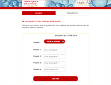 Tablet Screenshot of melanges.arvalisinstitutduvegetal.fr